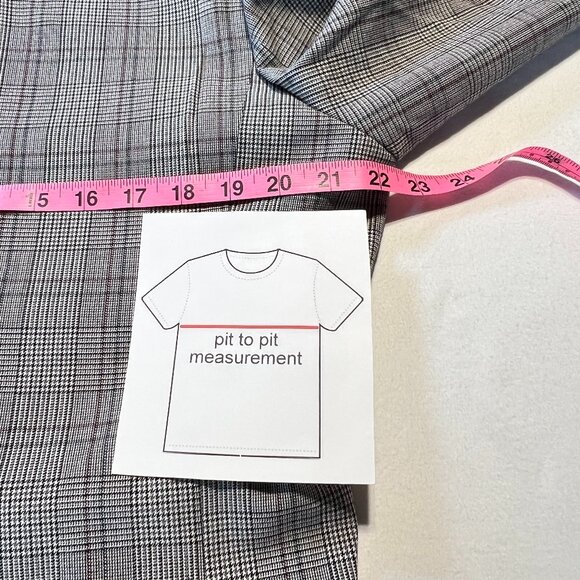 🧥 Women's Ricki's Jacket Size Large – Classic Grey Plaid Preppy Quiet lux - Picture 13 of 13